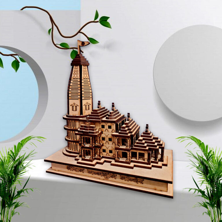 Handmade, Ram Mandir Temple-3D Replica, Religious Gifts, Indian Pooja ...